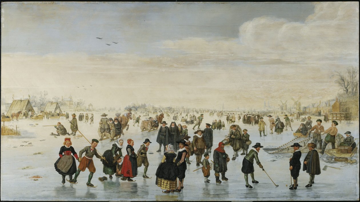 Skatere på Amstel, c.1620 af Arent Arentsz