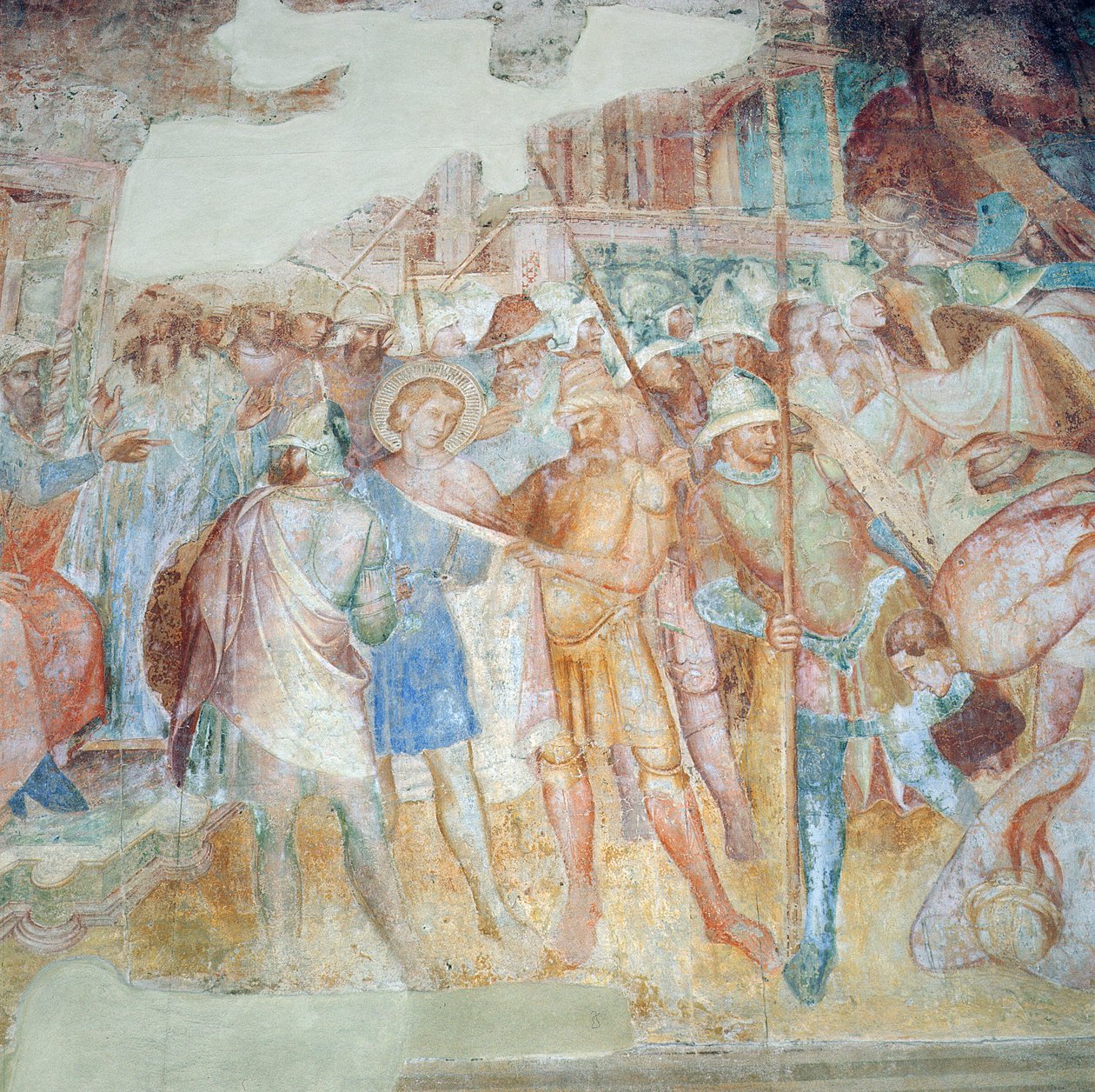 St. Ephysius Condemned, ca. 1390 (fresko) af Aretino Luca Spinello or Spinelli