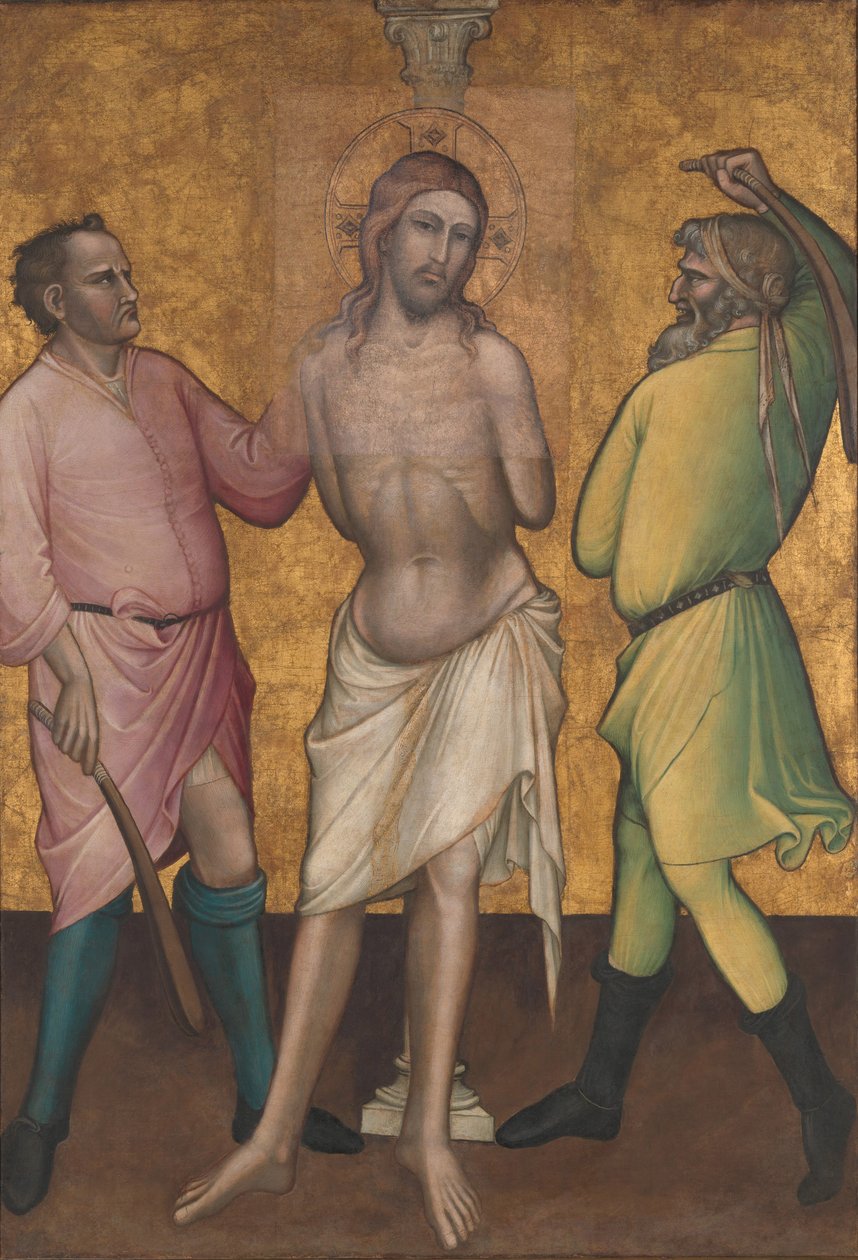 Flagelationen, ca. 1395-1400 af Aretino Luca Spinello or Spinelli