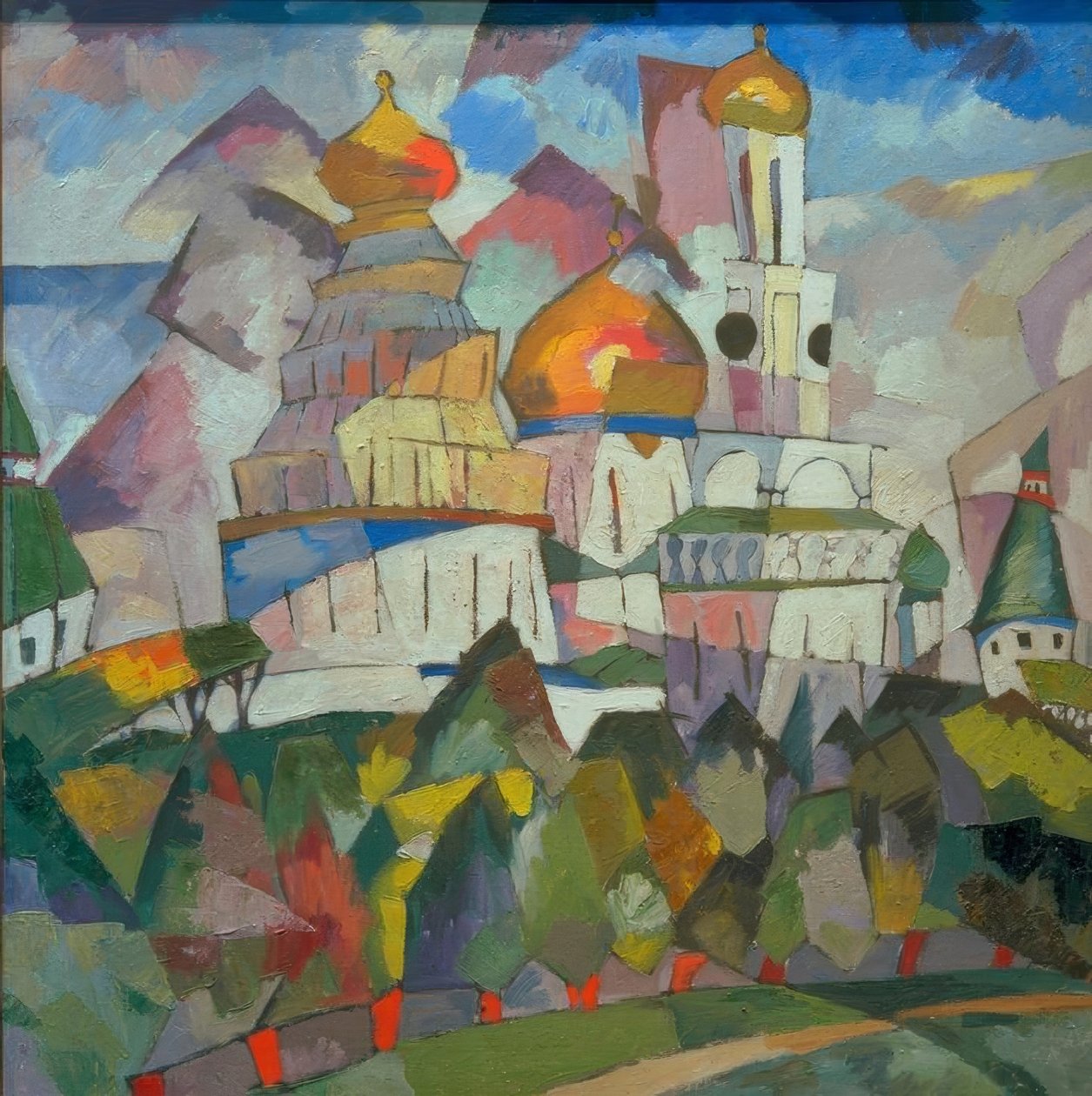 Towers of the New Jerusalem Monastery af Aristarch Wassiljewitsch Lentulow
