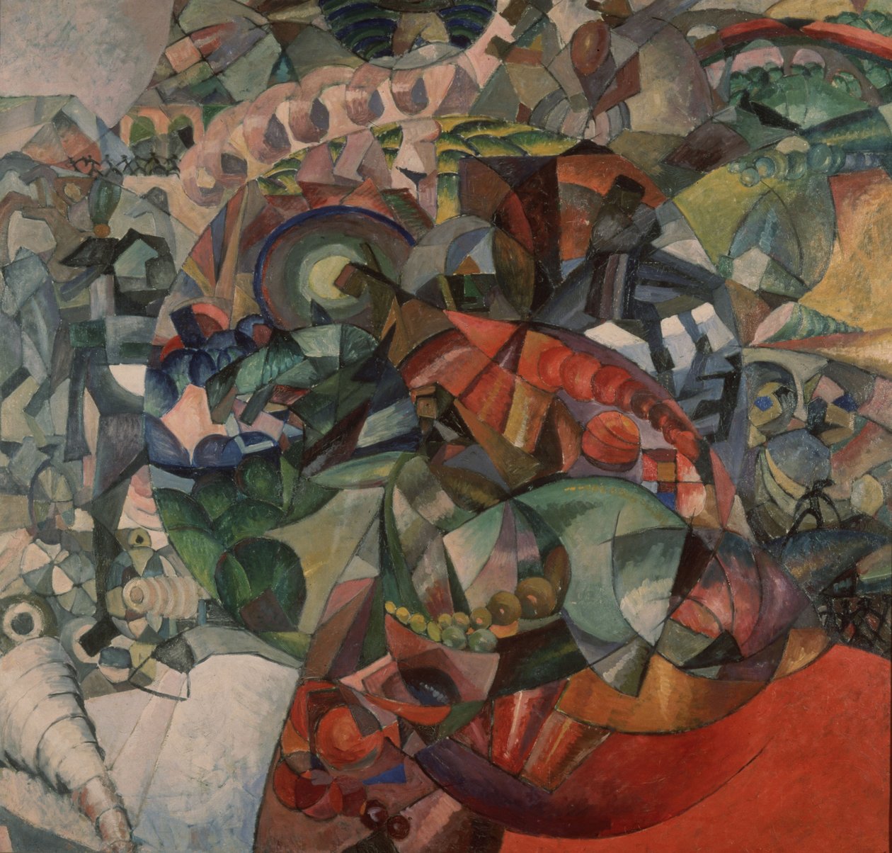 Allegori om den patriotiske krig i 1812, 1912 af Aristarkh Vasilievic Lentulov