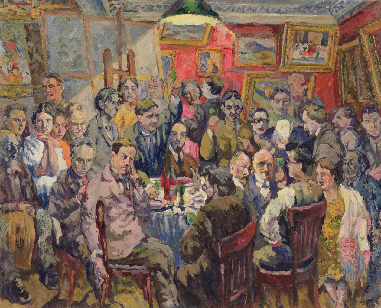 Moskva kunstnere, 1927 af Aristarkh Vasilievic Lentulov