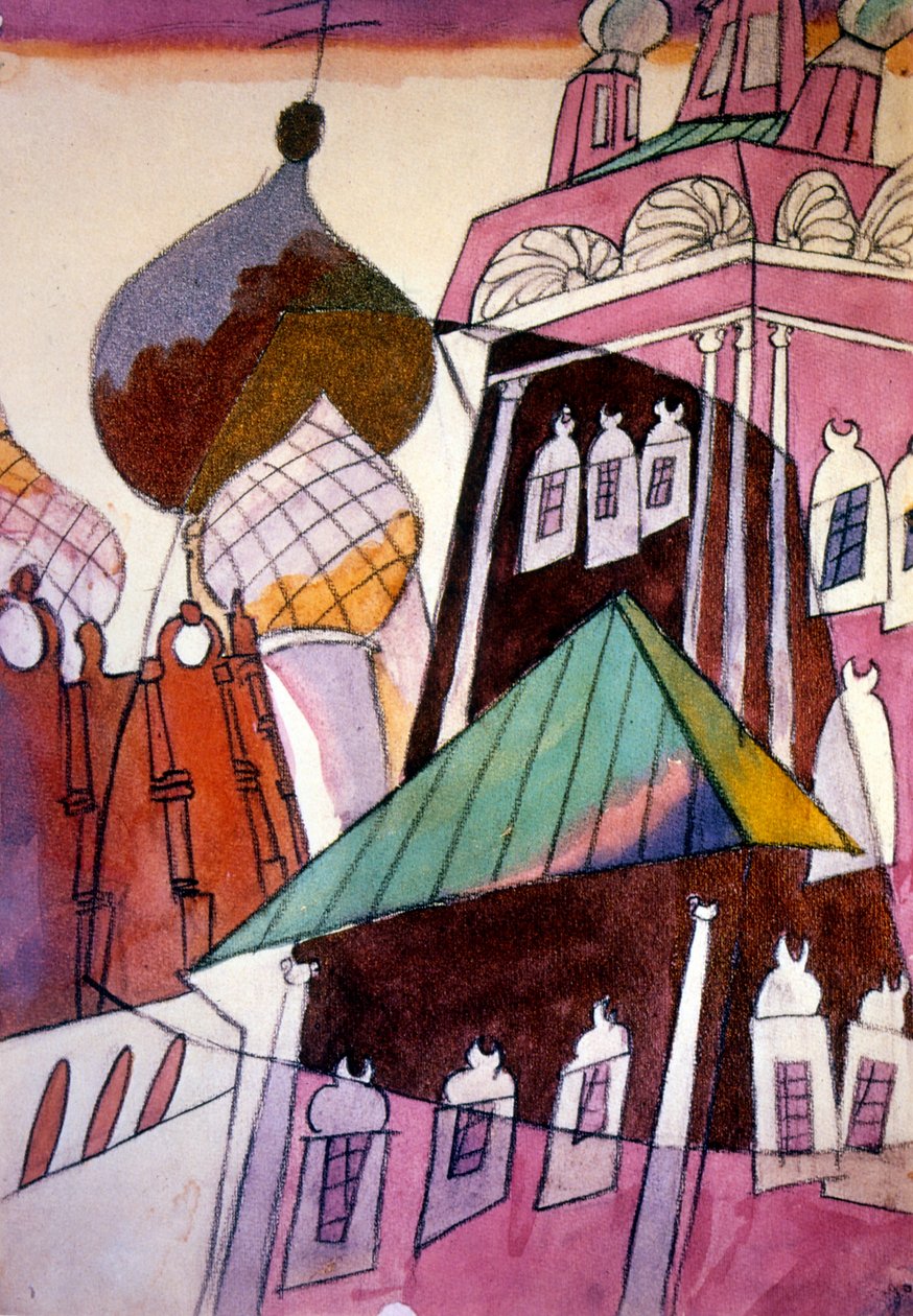 Novodevichy-klosteret, også kendt som Bogoroditse-Smolensky-klosteret af Aristarkh Vasilievic Lentulov