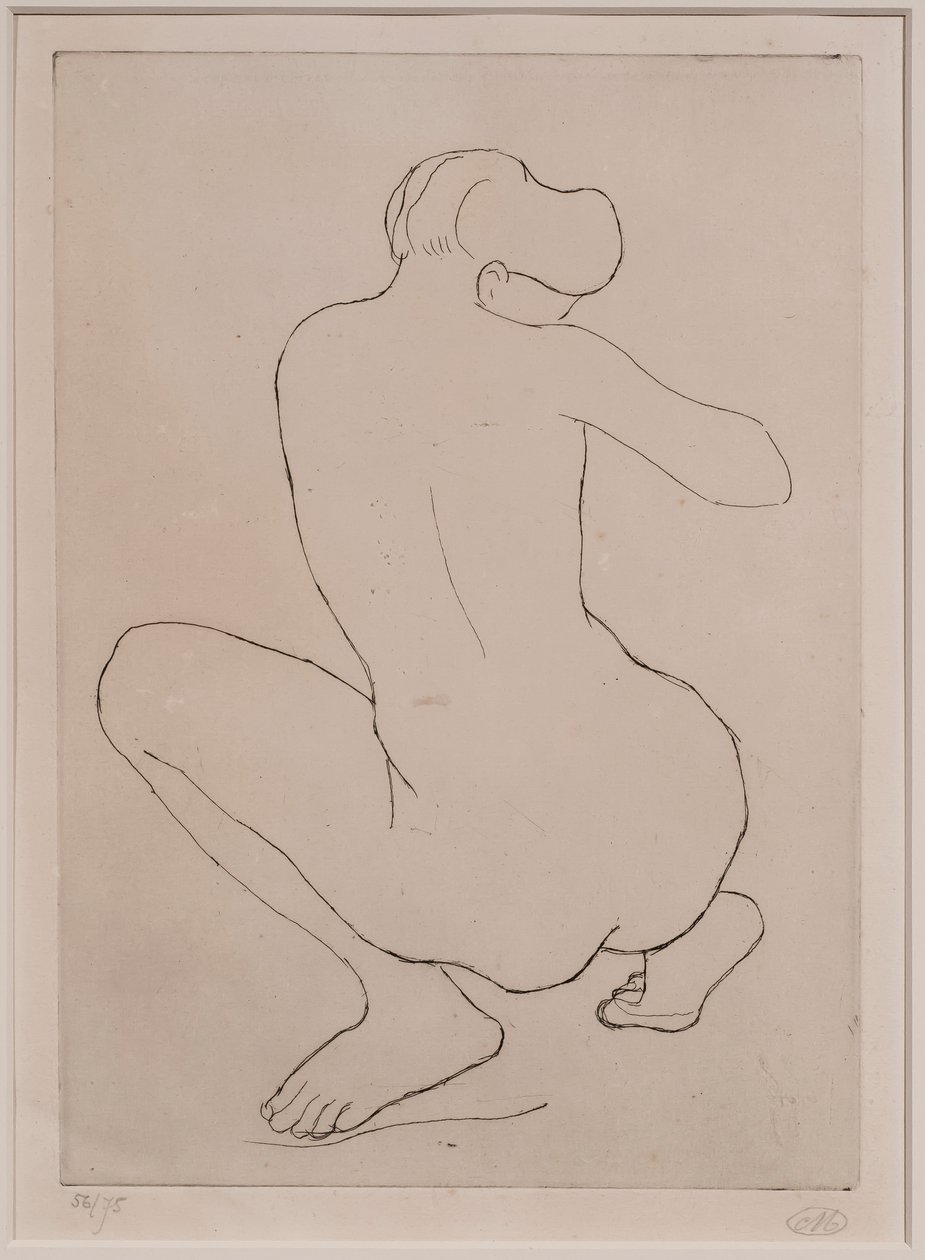 Krøjende kvinde af Aristide Maillol