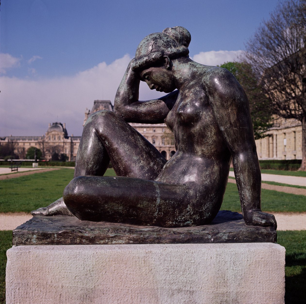 La Mediterranee, Place du Carrousel, Louvre, Paris, 1902-05 (bronze) (se 160259-160261 for andre synspunkter) af Aristide Maillol