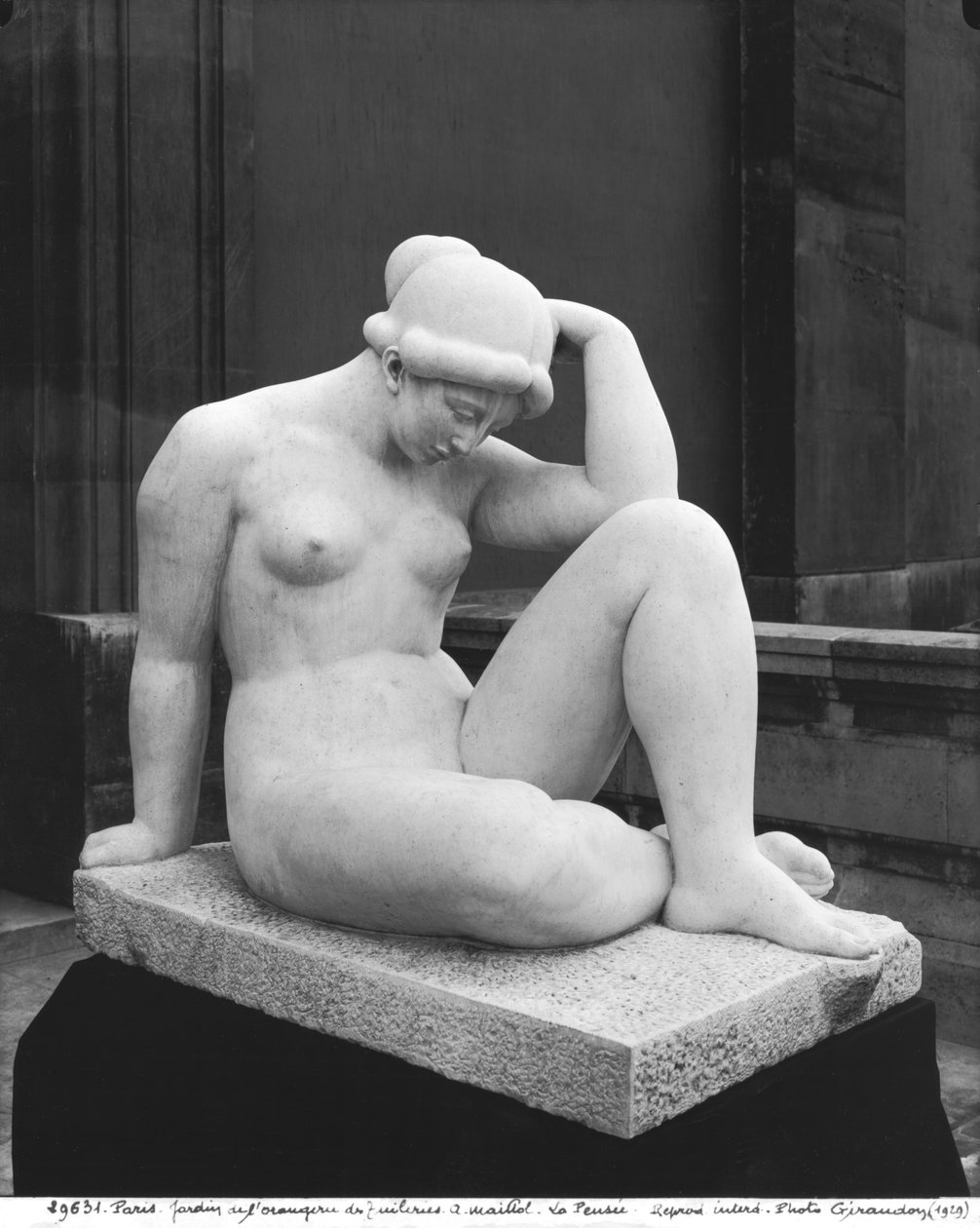 Middelhavet, eller tanken, 1923 (se også 189420) (marmor) af Aristide Maillol