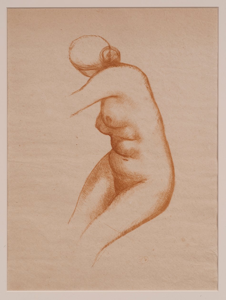 Sidder nøgen af Aristide Maillol