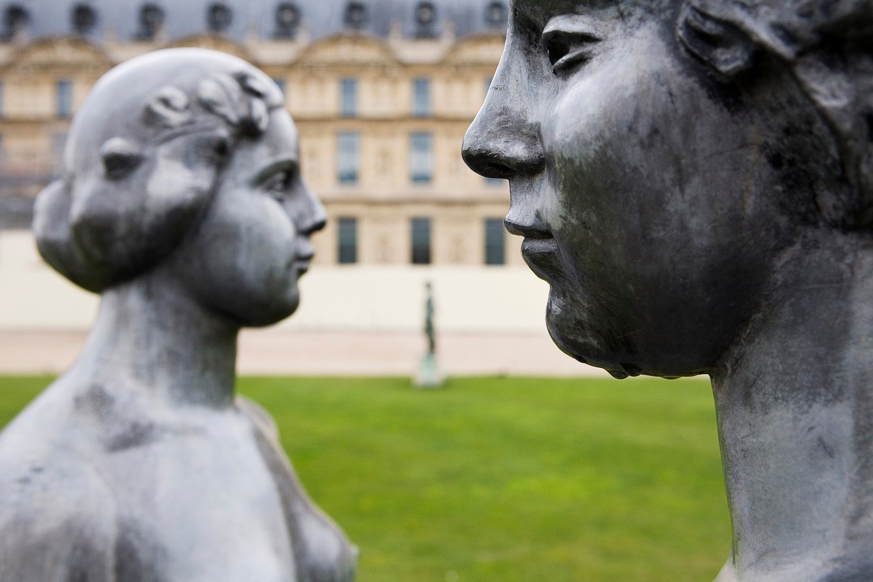De tre nymfer, detalje (plomb) af Aristide Maillol