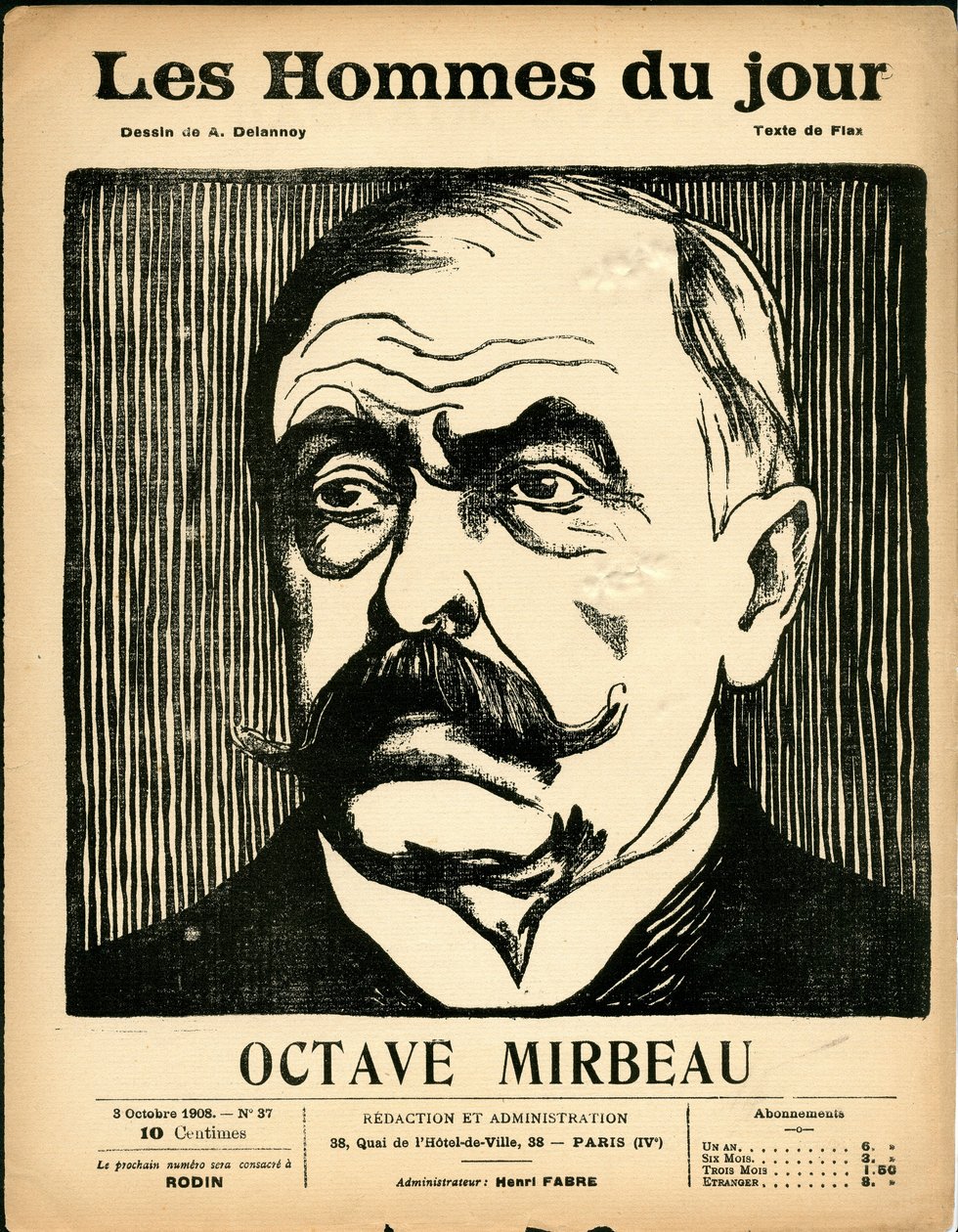 Cover af "" The Men of the Day "", Satirical in B & W af Aristide Delannoy