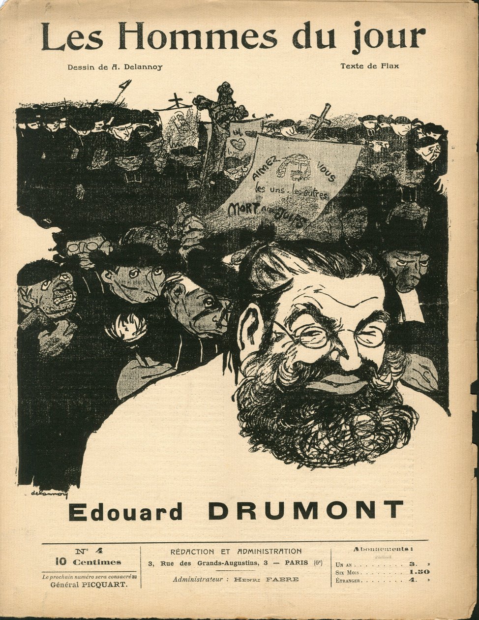 Cover af "" Dagens mænd "", nummer 4 af Aristide Delannoy