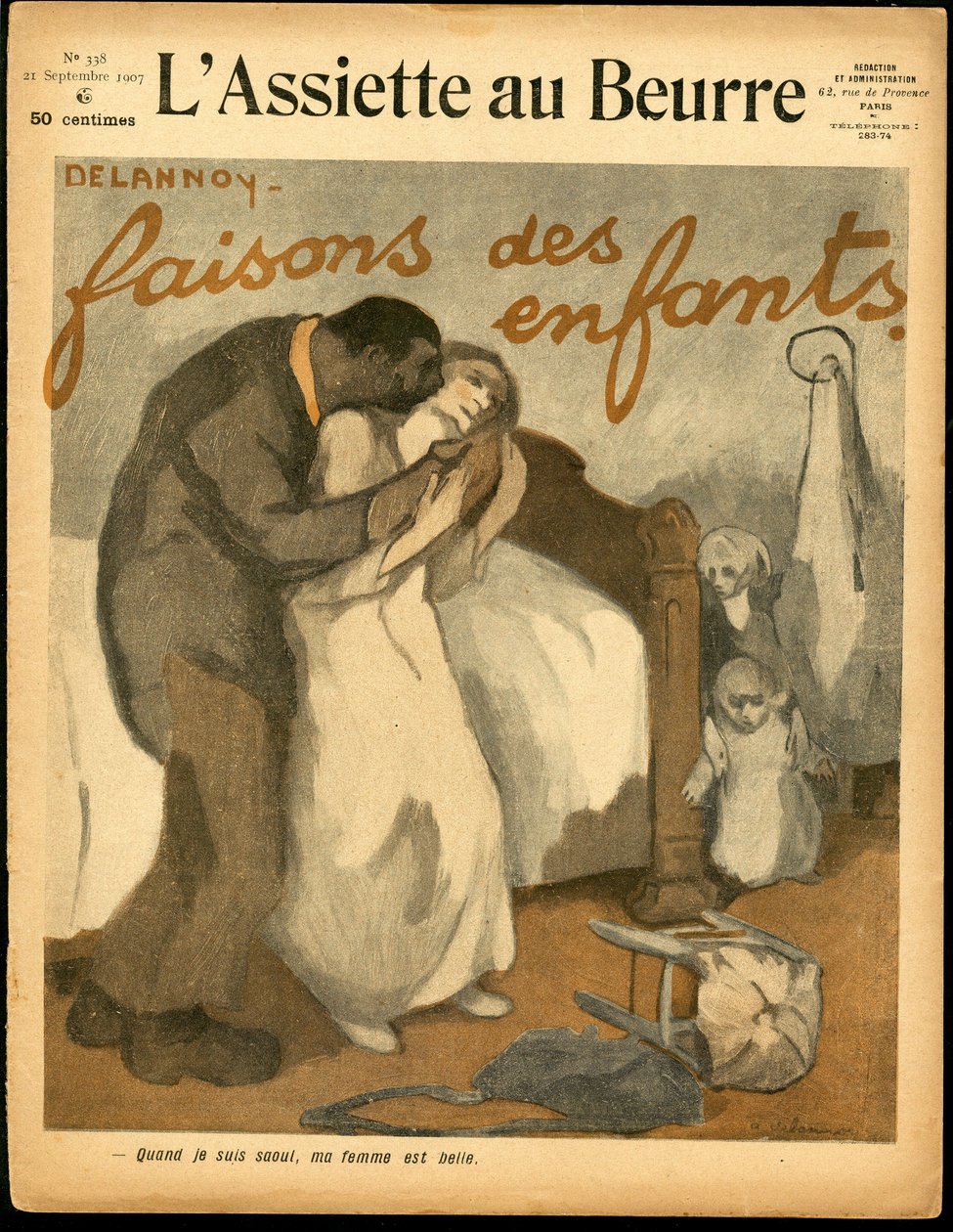 Omslag af "" The Butter Plate"", nummer 338, Satirical in Colors af Aristide Delannoy