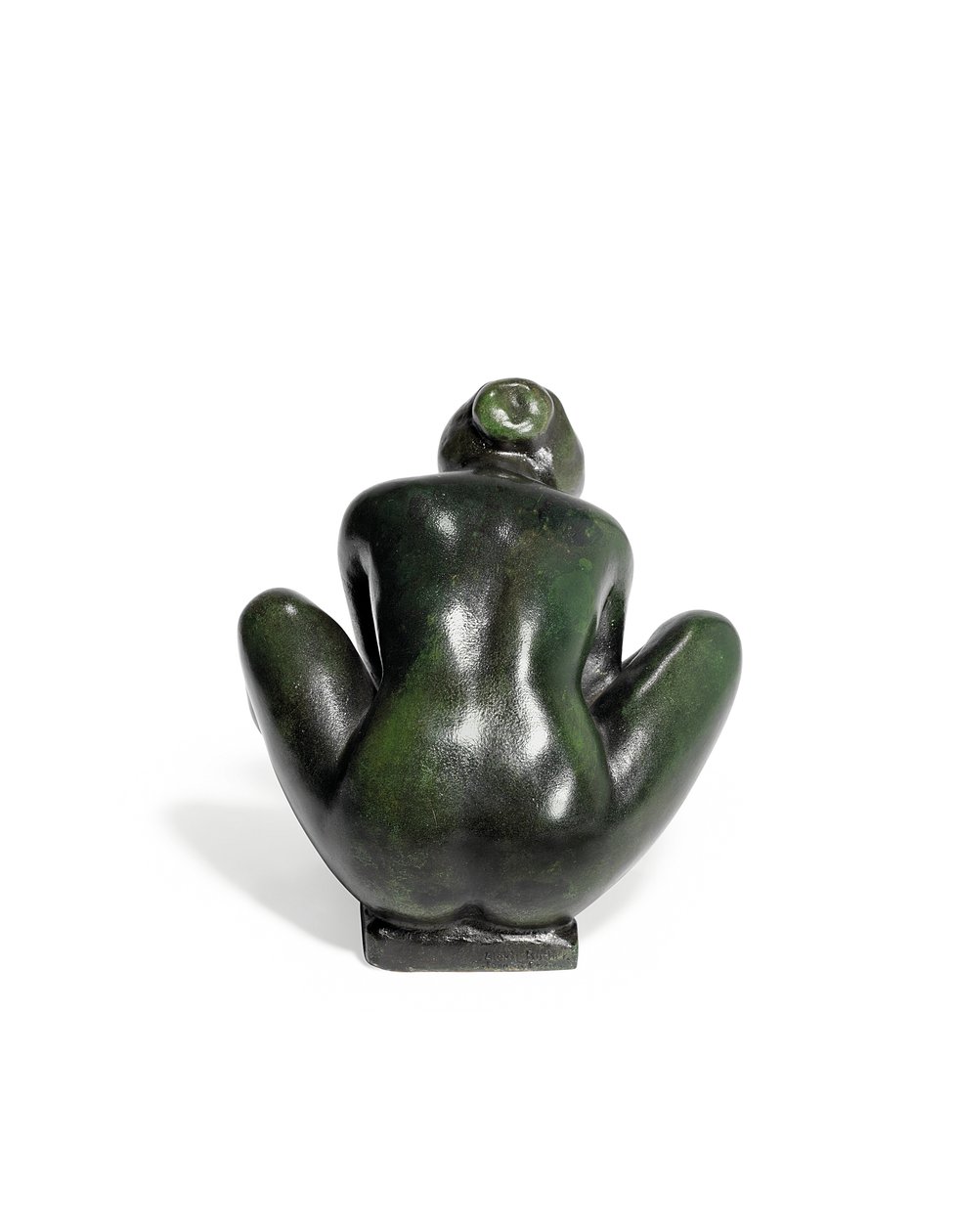 Krøjende pige, der holder en fod af Aristide Maillol