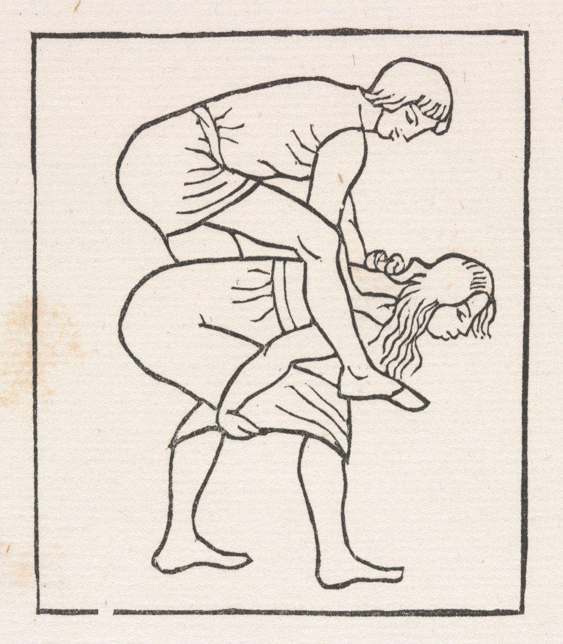 Daphnis og Chloe: Daphnis lægger æblet i Chloes skød af Aristide Maillol