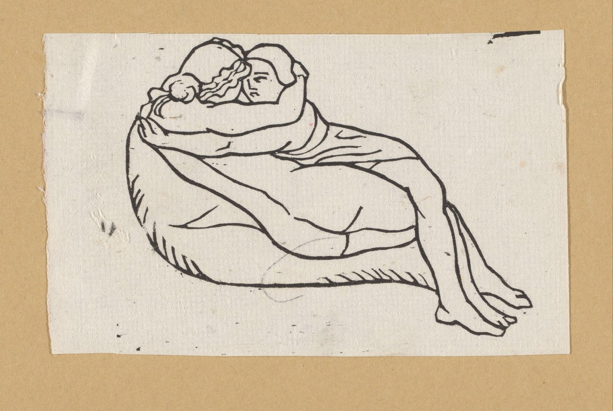 Daphnis und Chloë zusammen liegend af Aristide Maillol