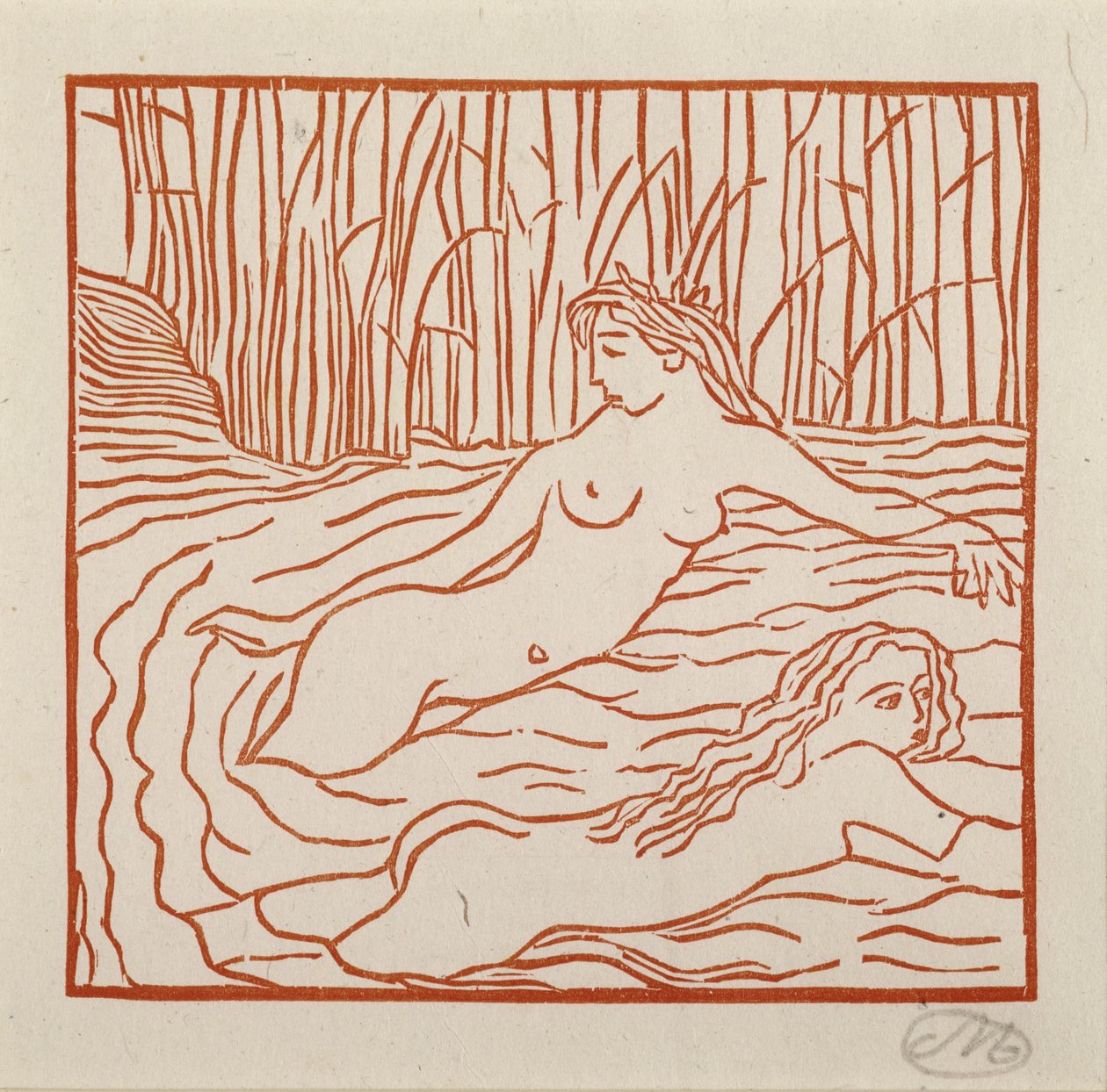 Galatea im Wasser af Aristide Maillol