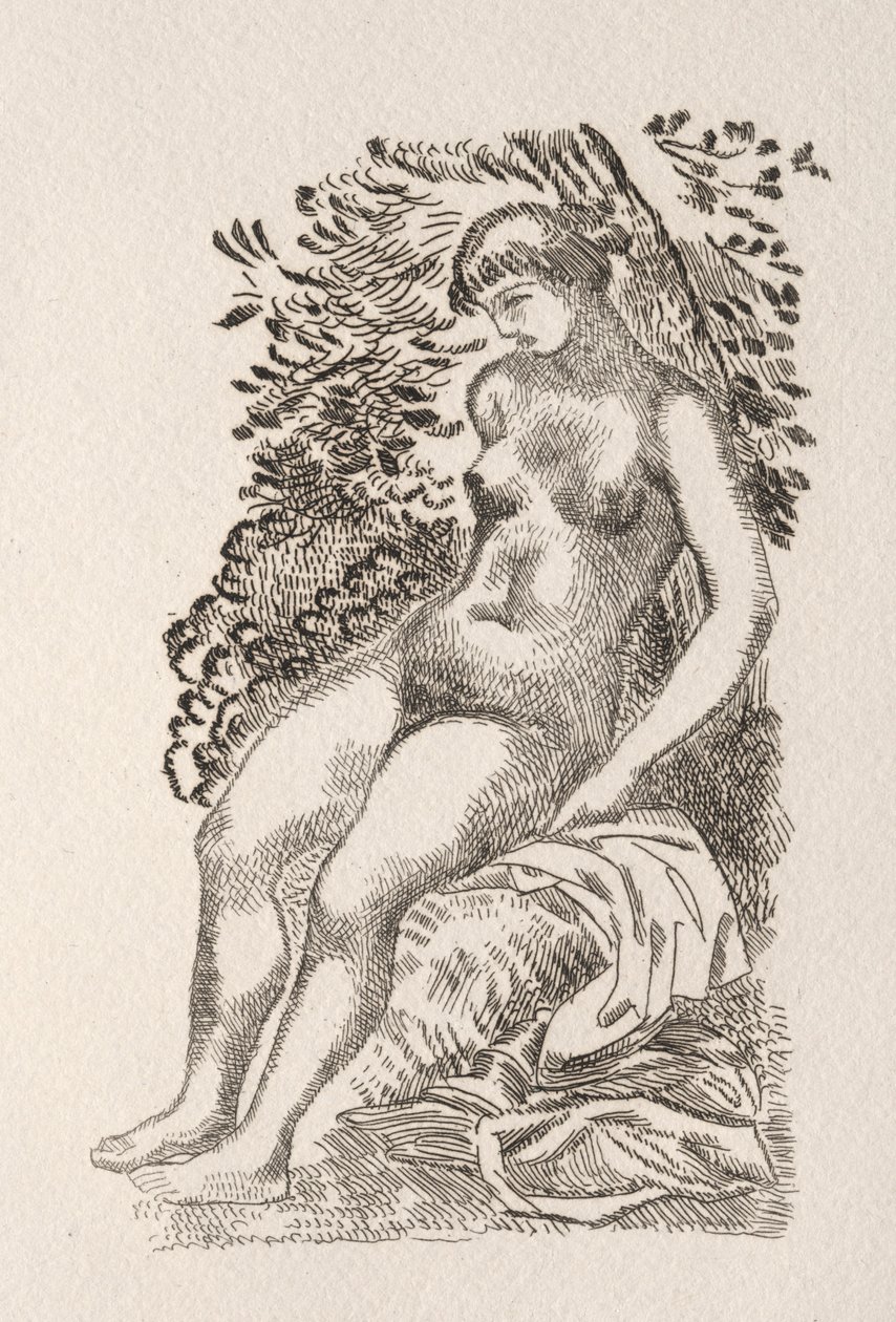 Illustration til et digt af Pierre de Ronsard af Aristide Maillol