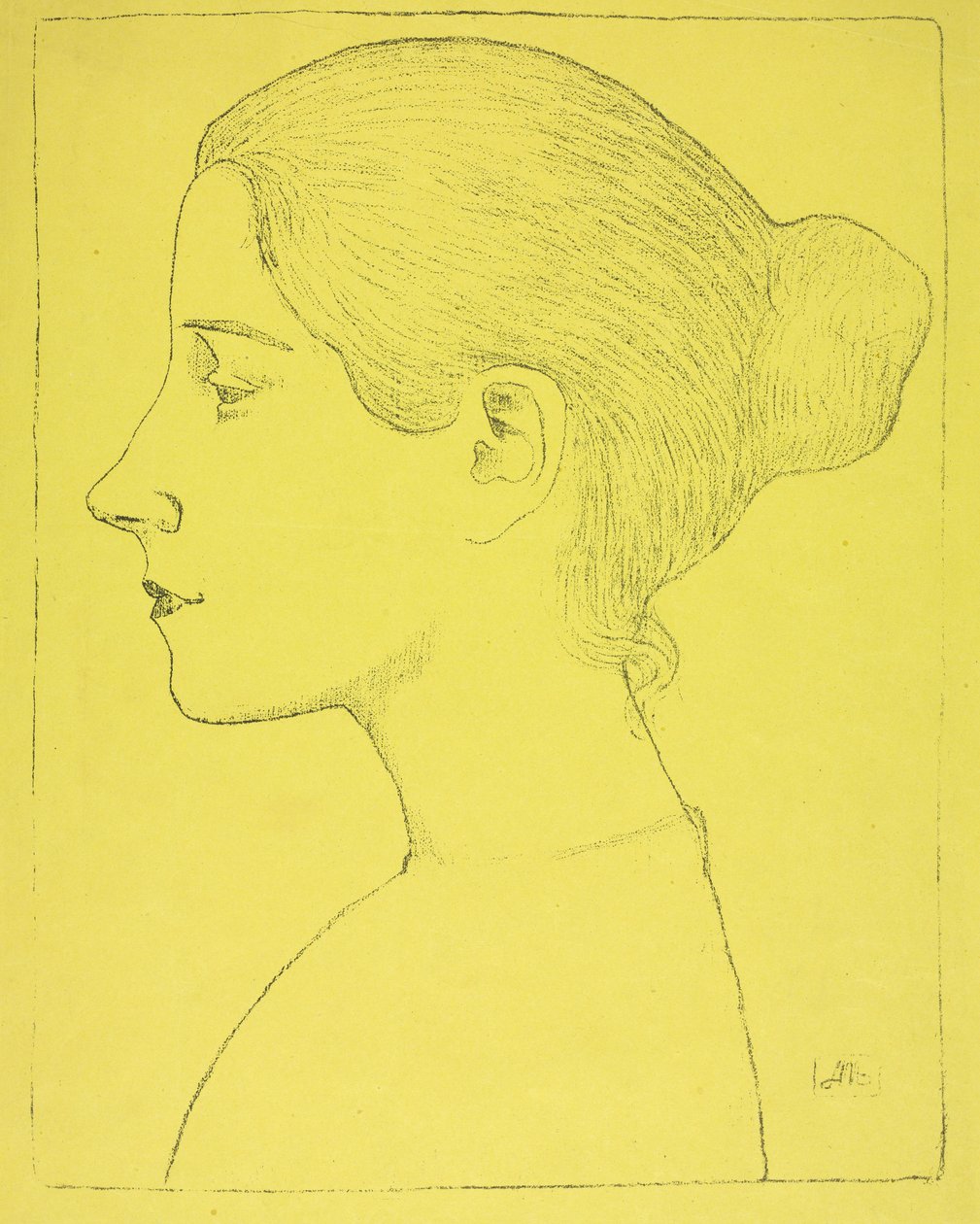 Porträt einer jungen Frau af Aristide Maillol