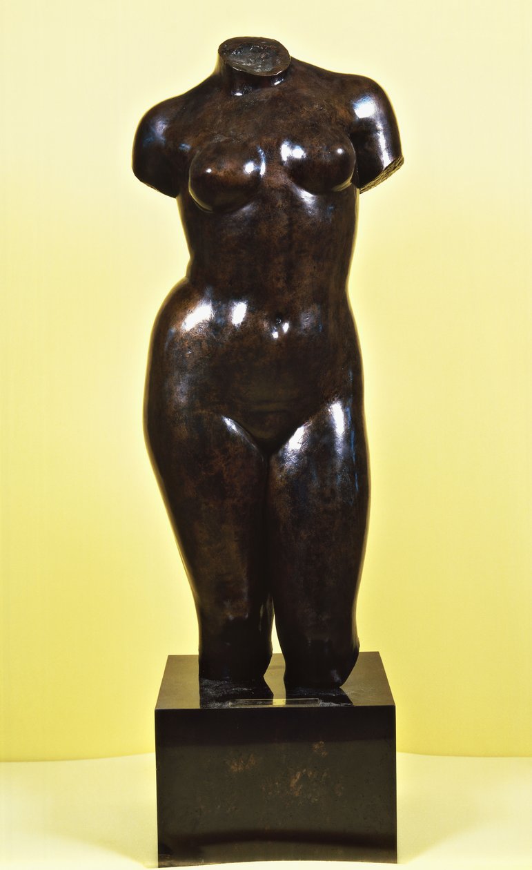 Venus; Torse de Venus, ca. 1920 (bronze med brun patina) af Aristide Maillol