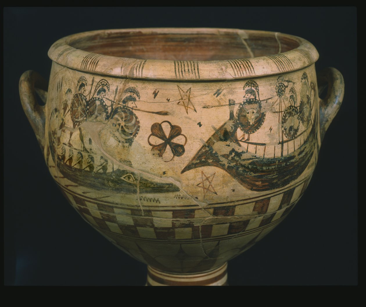 Krater med Odysseus blænder Polyphemus (keramik) af Aristonothos