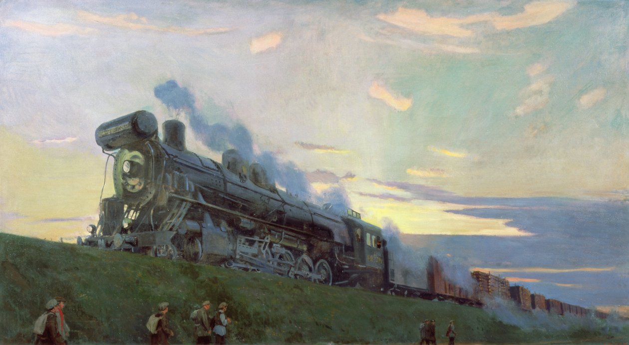 Superkraft-dampmaskine, 1935 af Arkadij Aleksandrovic Rylov