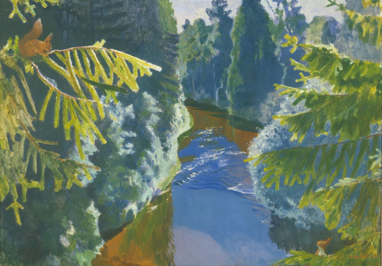 Forest River, 1929 af Arkadij Aleksandrovic Rylov
