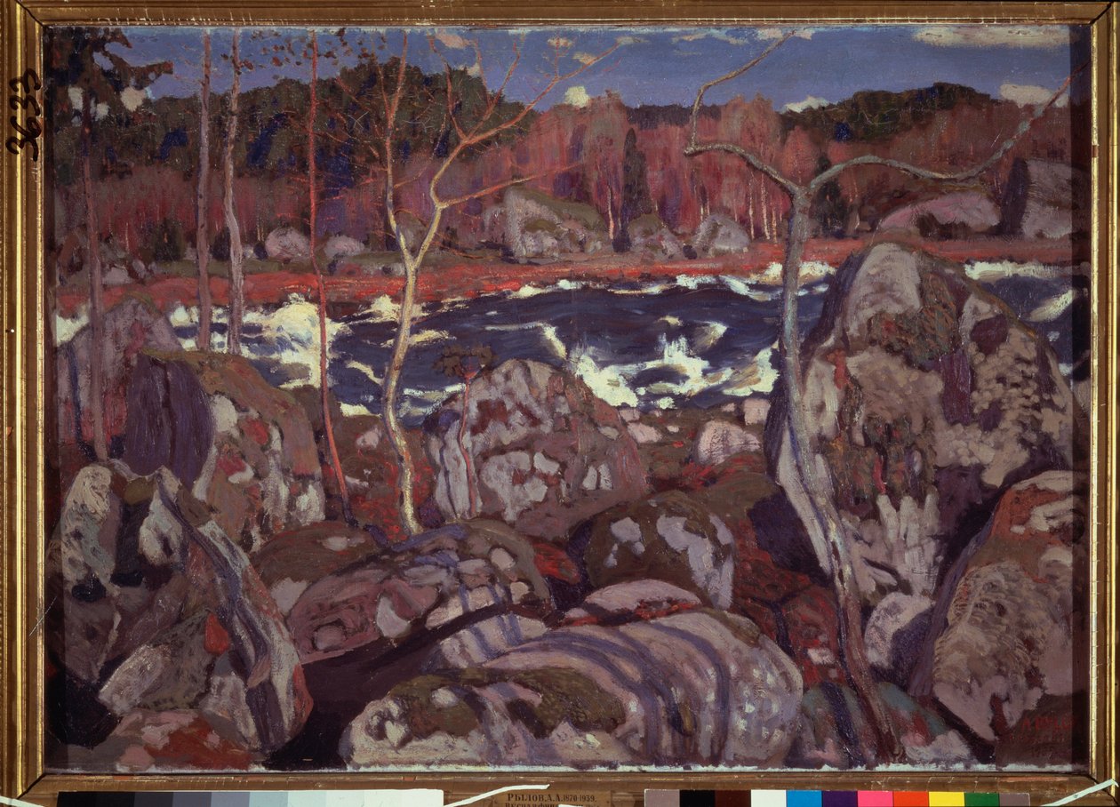 Forår i Finland. Maleri af Arkadi (Arkady) Alexandrovich Rylov (1870-1939), olie på lærred af Arkadij Aleksandrovic Rylov