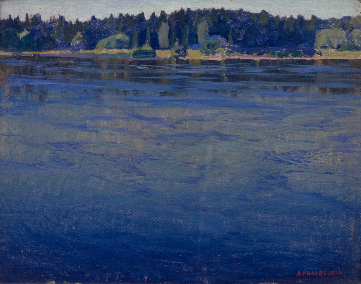 Neva, 1916 af Arkadij Aleksandrovic Rylov