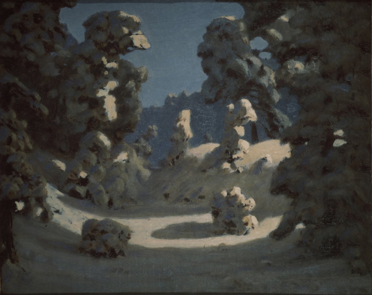 Solpletter på rimfrosten, 1876-1890 af Arkhip Ivanovich Kuindzhi