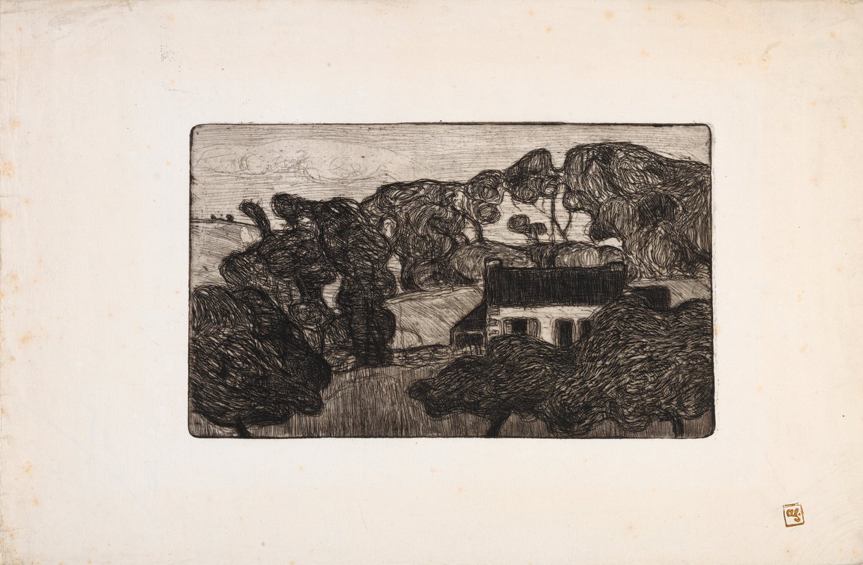 Ferme entourée dArbres (gård omgivet af træer) af Armand Séguin