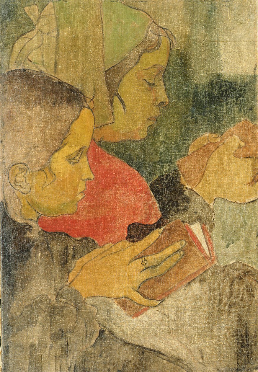 Bretonske bondekvinder til messe af Armand (attr.to) Seguin
