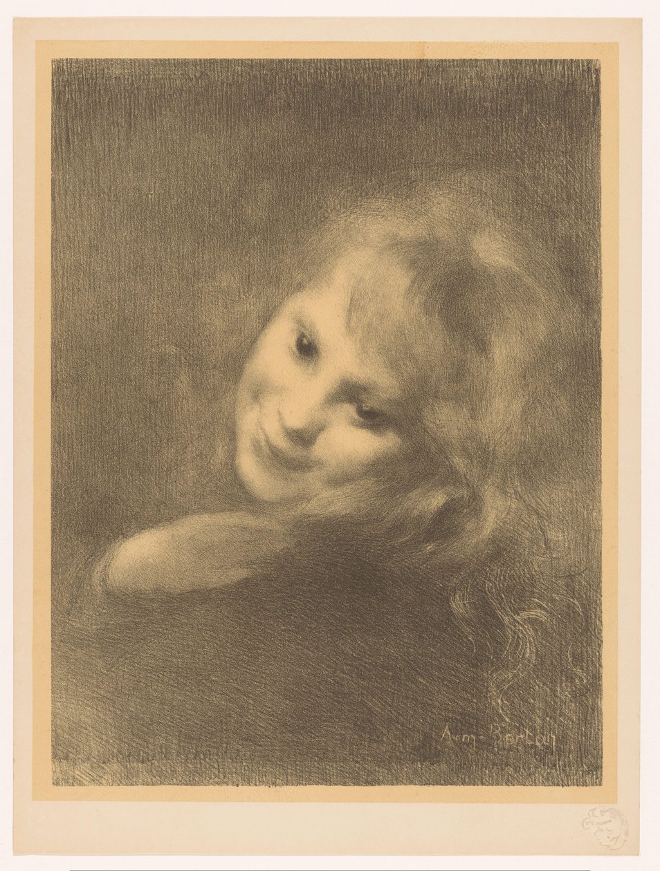 smilende pige af Armand Berton