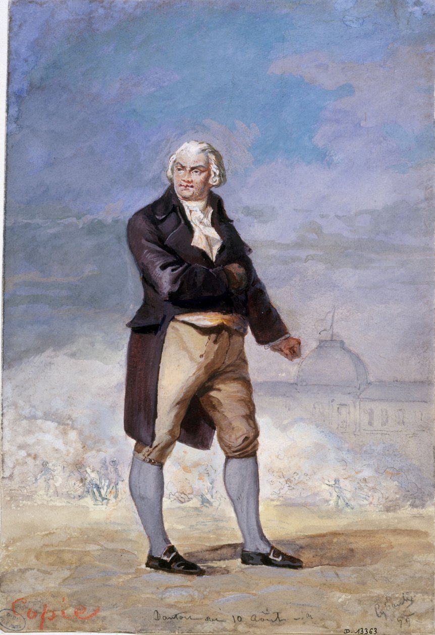 Portræt af Georges Jacques Danton 1759-1794, 1879. af Armand Cyboule