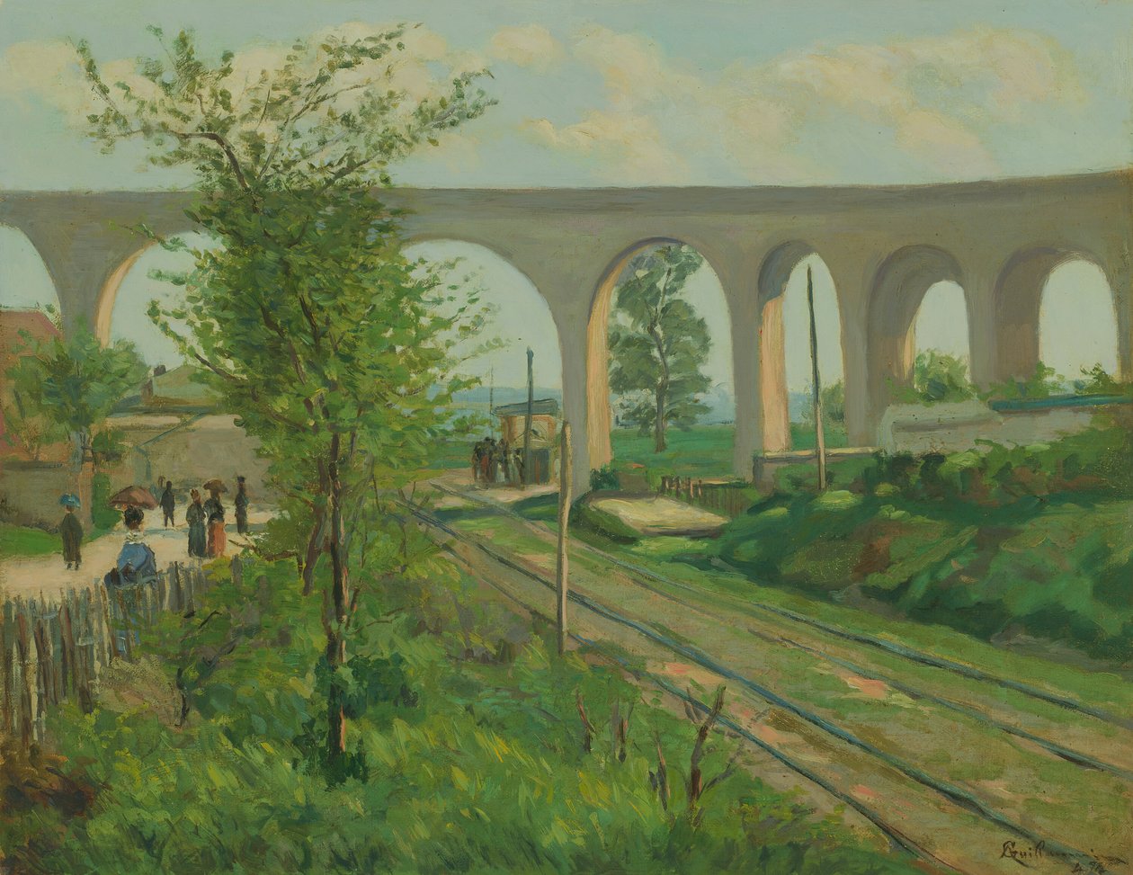 Arcueil-akvædukten ved Sceaux Railroad Crossing, 1874. af Armand Guillaumin