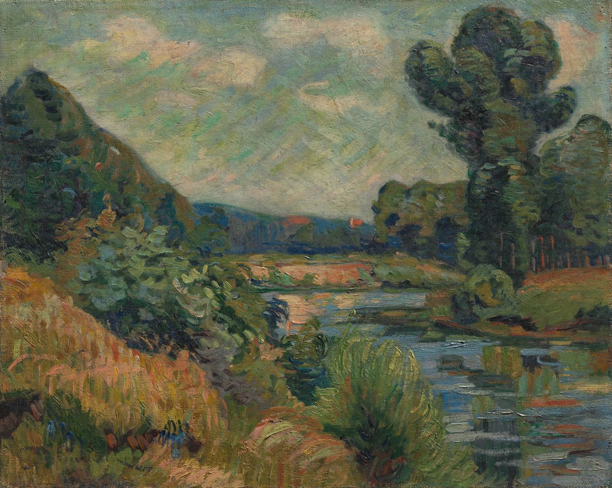 The Banks of the Marne ved Charenton af Armand Guillaumin