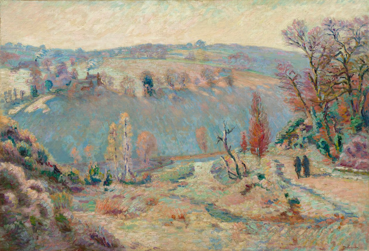Sédelle-dalen ved Pont Charraud: White Frost af Armand Guillaumin