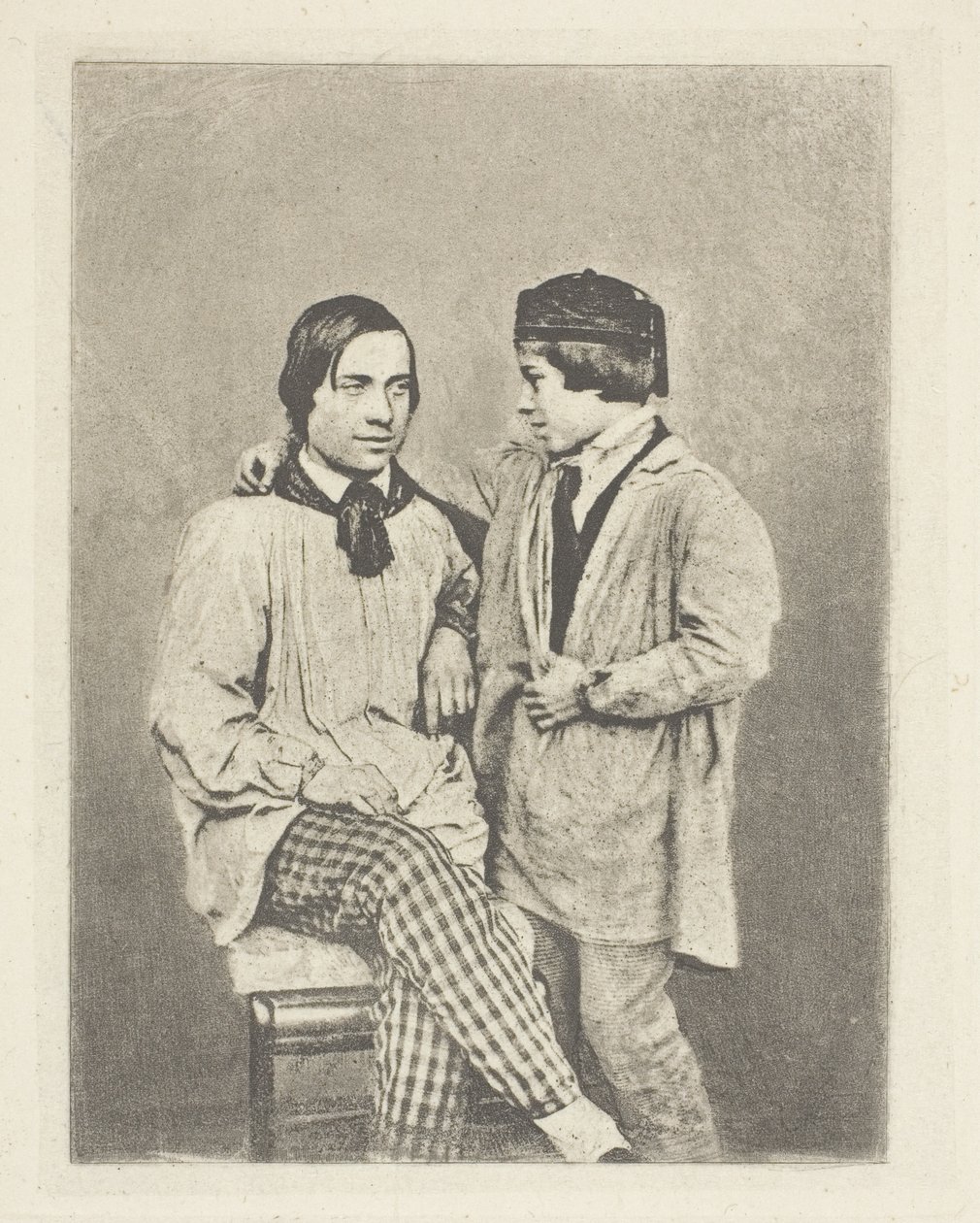 Bondefar og hans søn af Armand Hippolyte Louis Fizeau