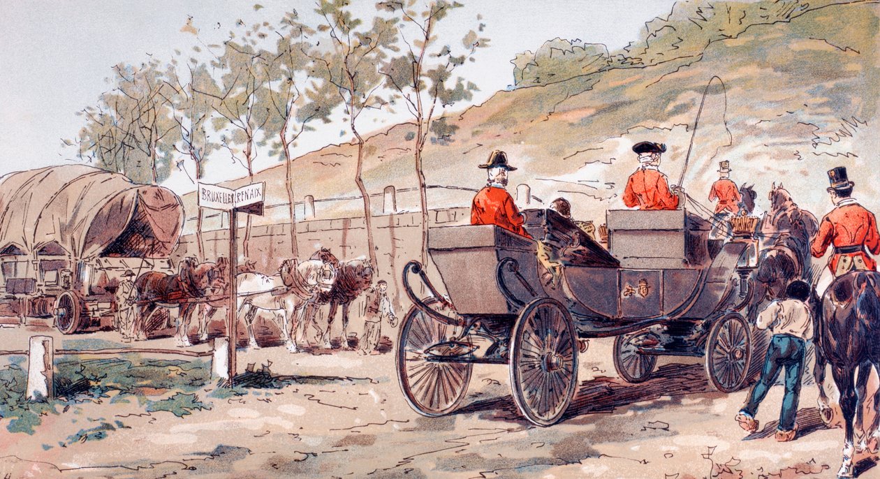 Leopold I af Belgiens kongelige vogn omkring 1830, 1886 af Armand Jean Heins