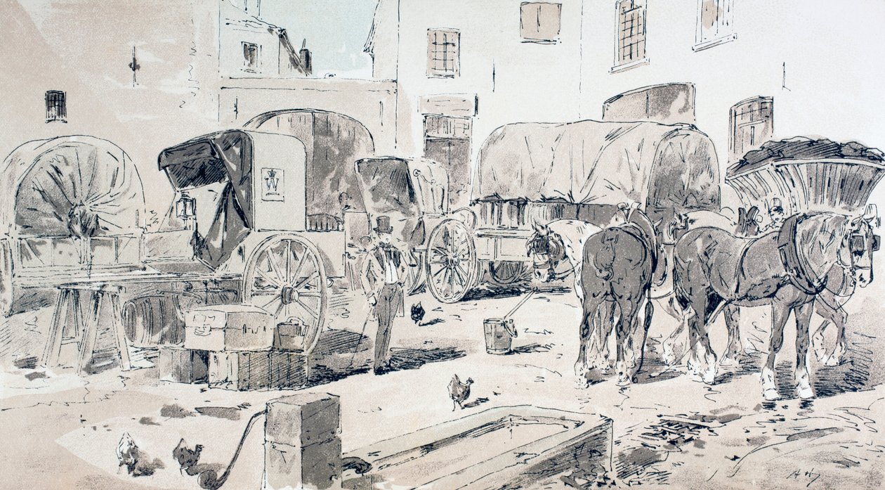 Typer af vogne, der blev brugt i det 19. århundrede, 1886 af Armand Jean Heins