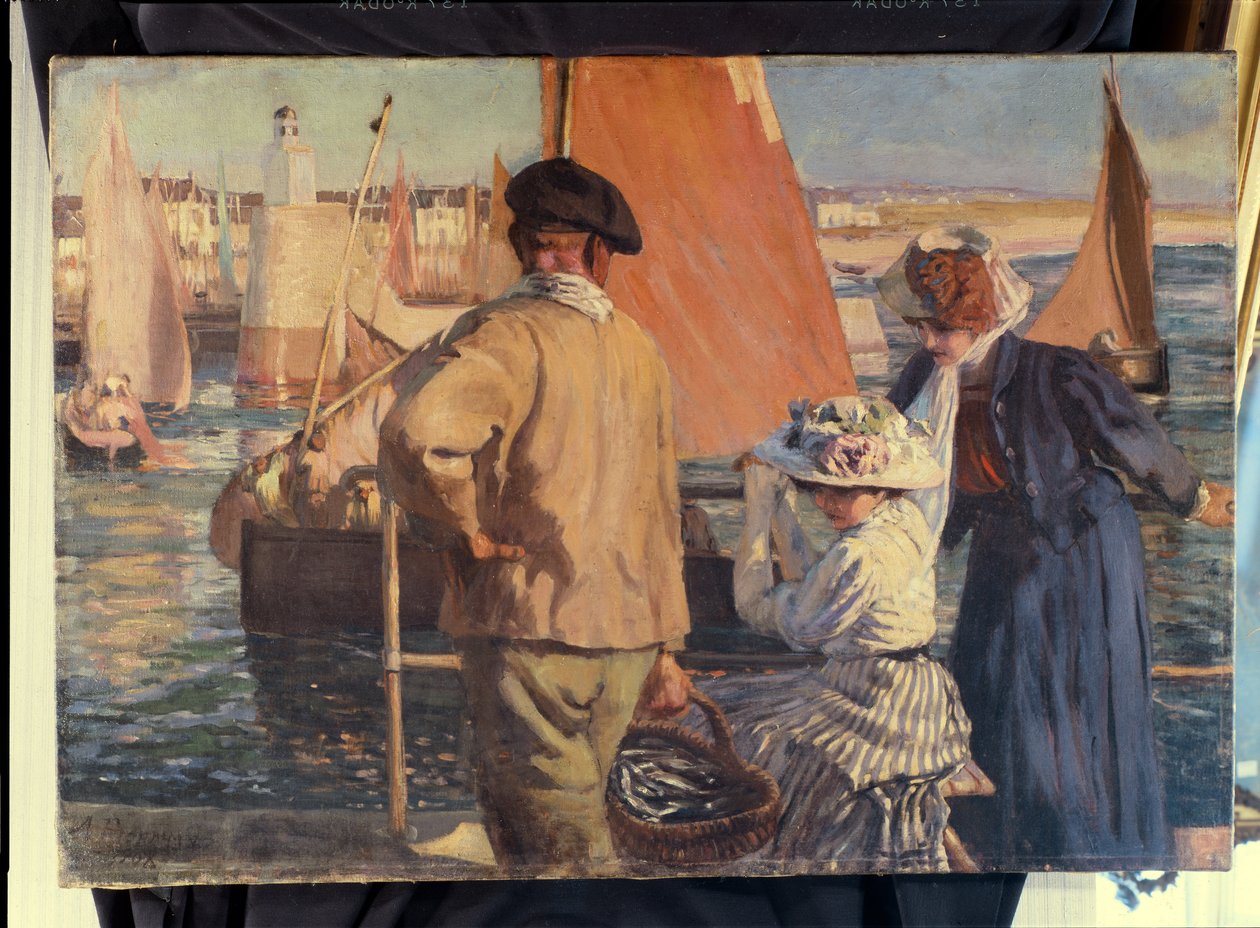Havnen i Nantes af Armand Joseph Bonamy