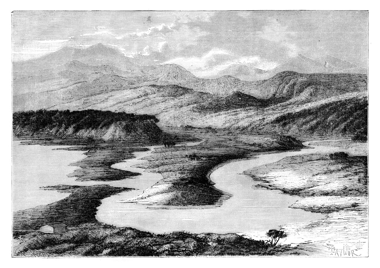 Dui-dalen, Sakhalin, Rusland, 1895. af Armand Kohl