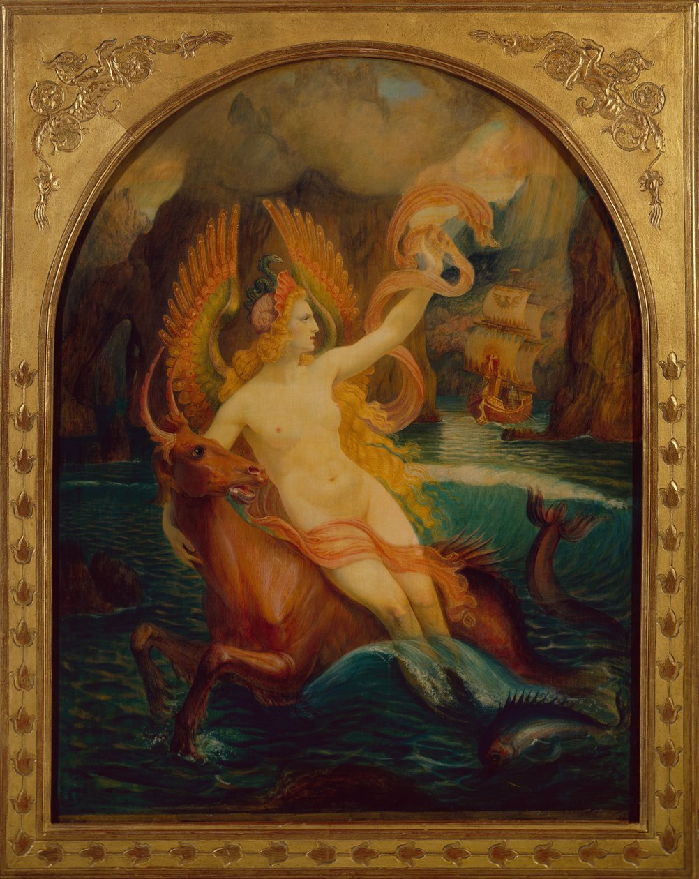 Sirenen, ca. 1897 (olie på lærred) af Armand Point