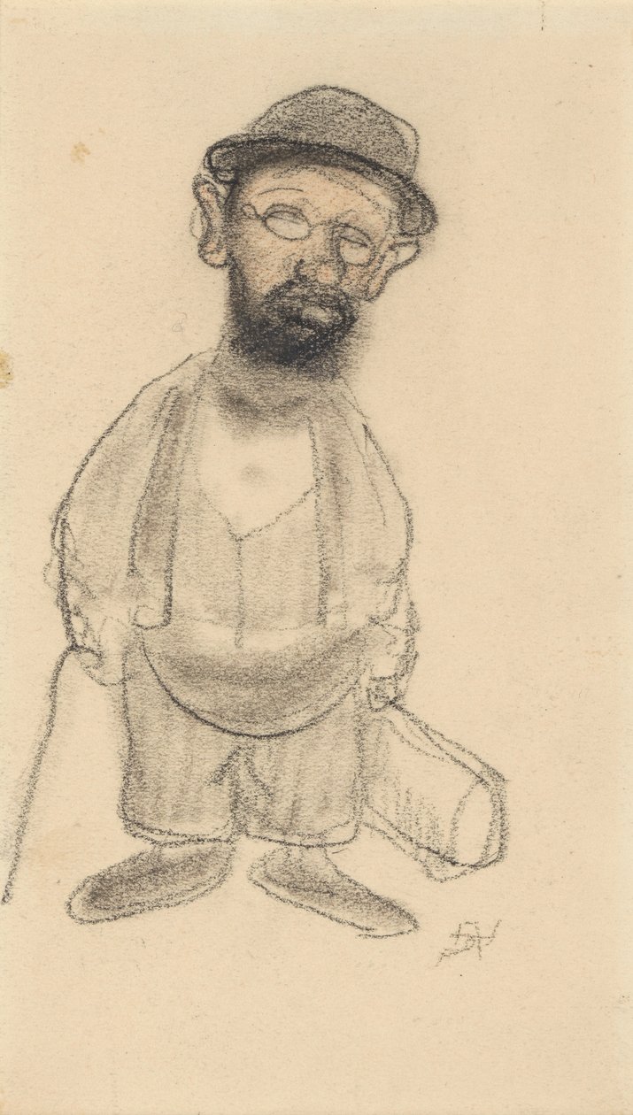 Portræt af Henri de Toulouse-Lautrec. af Armand Rassenfosse