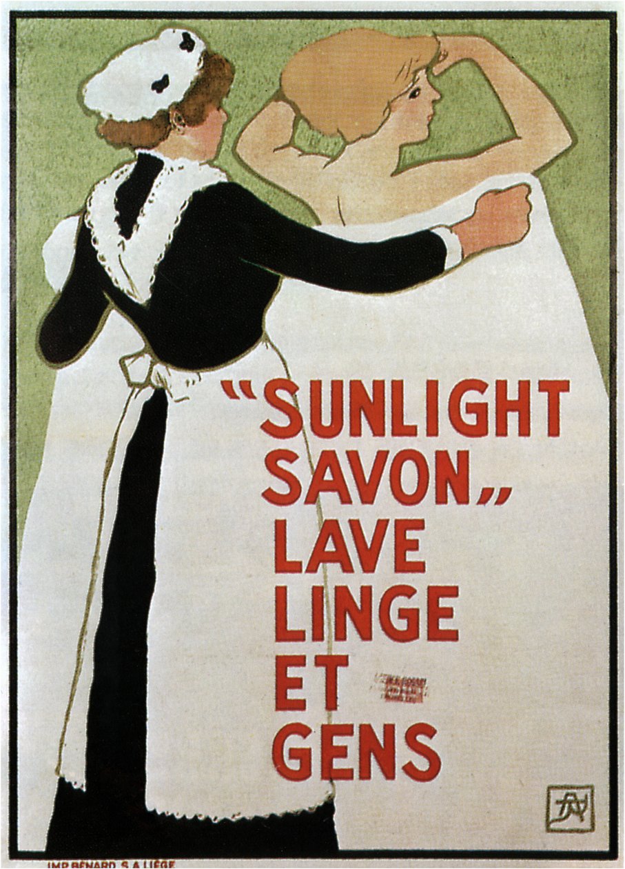 Sunlight Savon, 1910 af Armand Rassenfosse