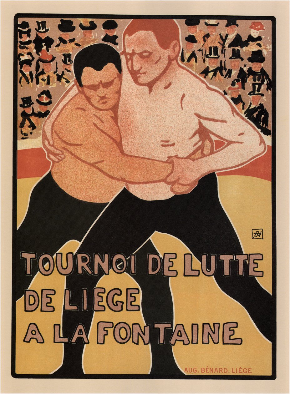 Brydningsturnering, Liège, 1899 af Armand Rassenfosse