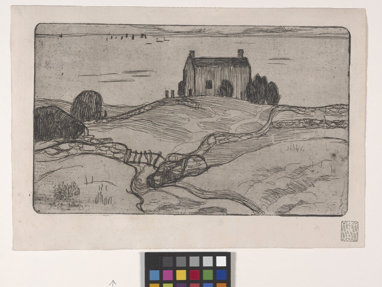 La Maison Du Pendu (Den hængte mands hus) (radering) af Armand Séguin