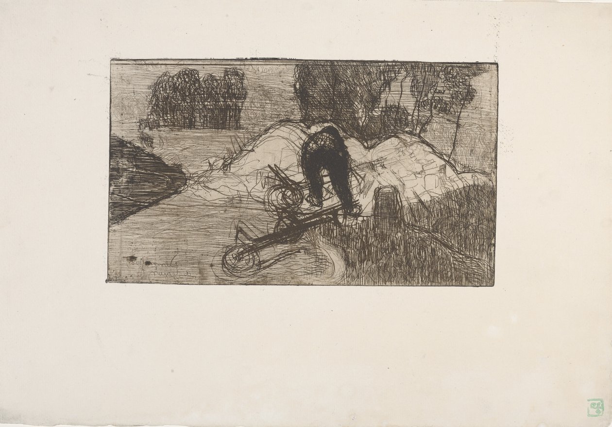 Le Debardeur (The Stevadore) 1893 (radering) af Armand Séguin