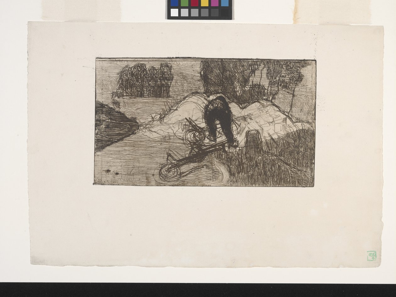 Le Debardeur (The Stevedore) (radering) af Armand Séguin