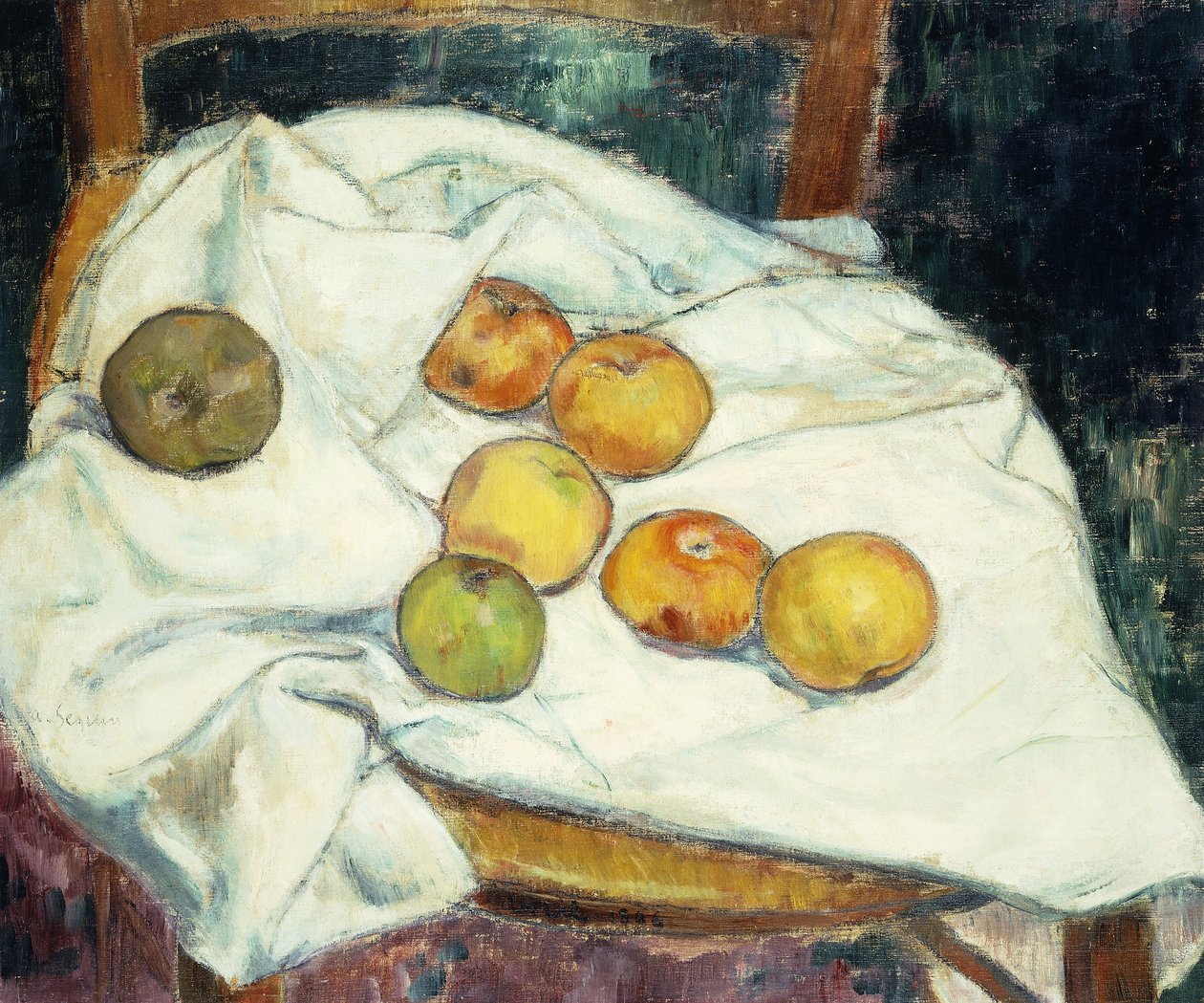 Stilleben med æbler; Nature Morte aux Pommes, 1896 af Armand Séguin