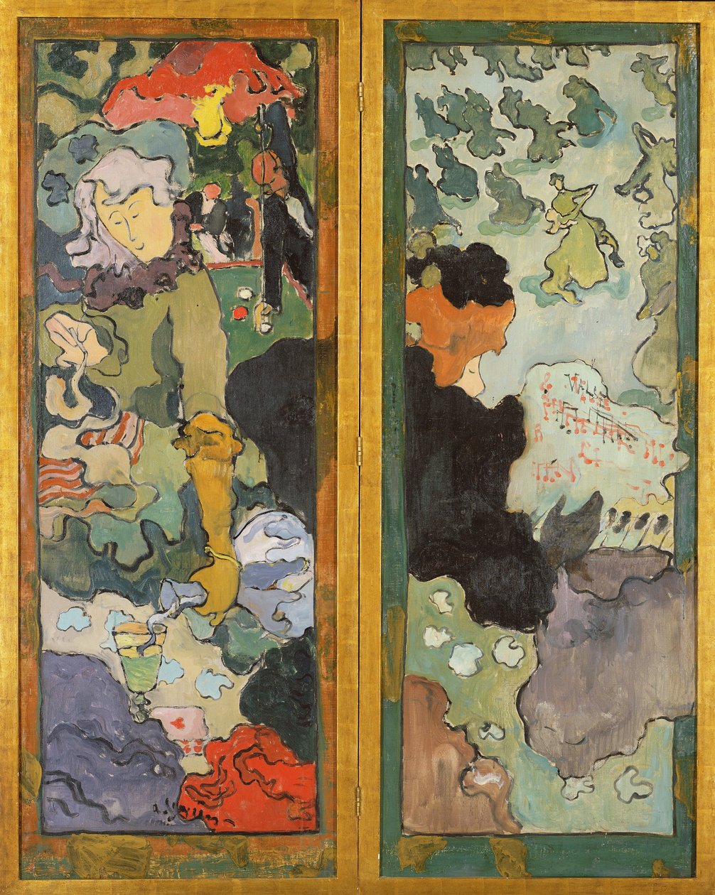 The Pleasures of Life (malet skærm) af Armand Séguin
