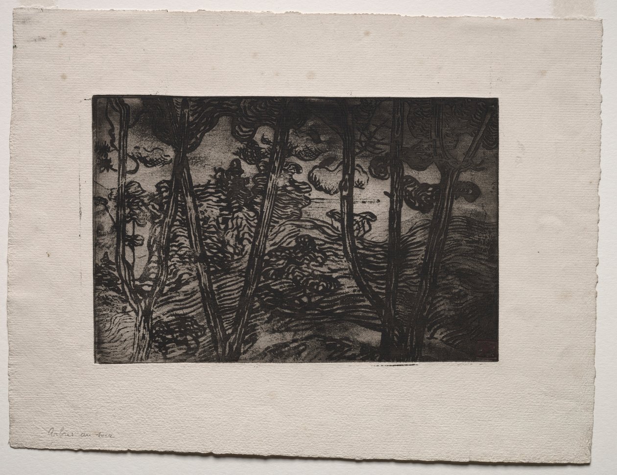 Træer om natten, ca. 1894. af Armand Séguin